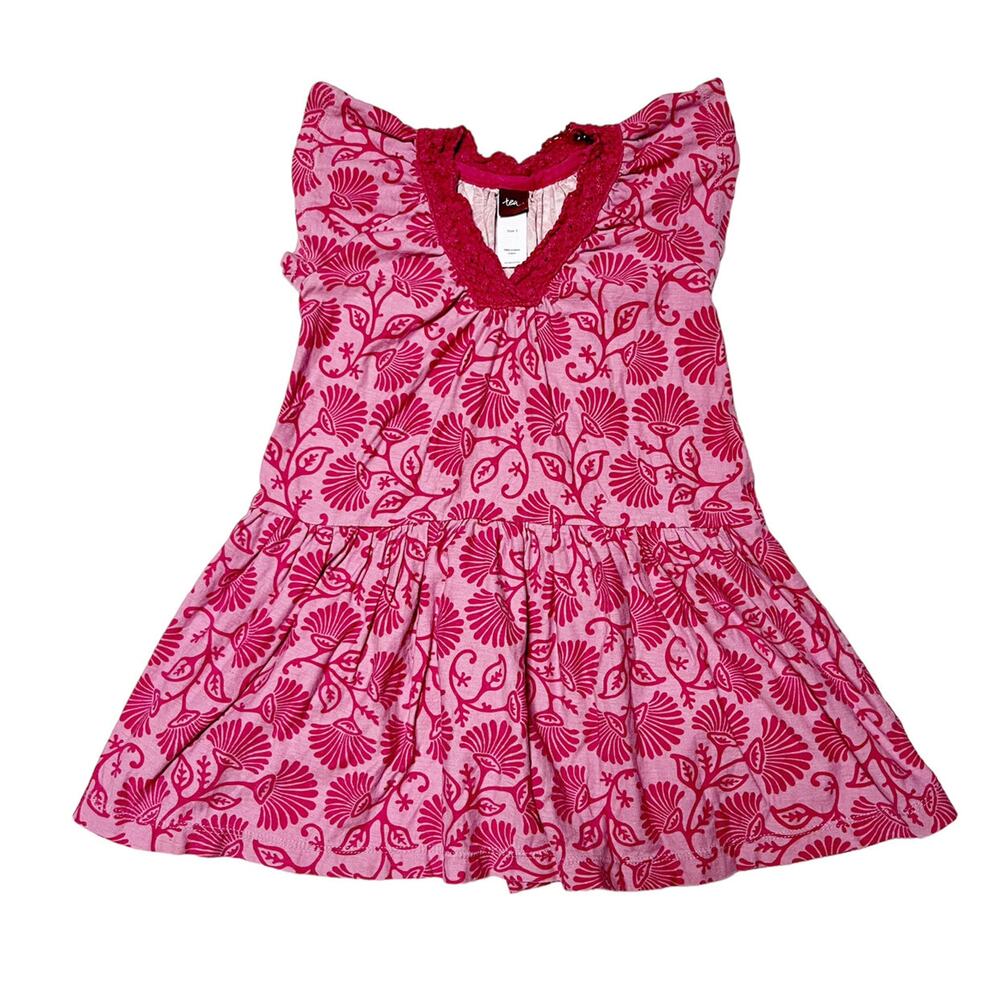Tea Collection Crochet Neck Dress Size 3
